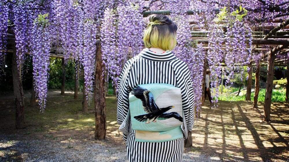 「牛島の藤花園」Wisteria & Kimono