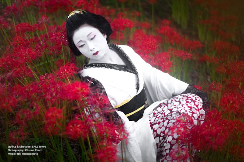 「彼岸花撮影」Kimono x Red Spider Lily