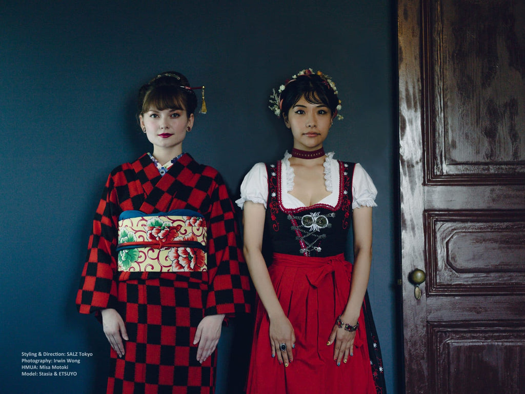 「撮影」Dirndl vs. Kimono Photoshoot