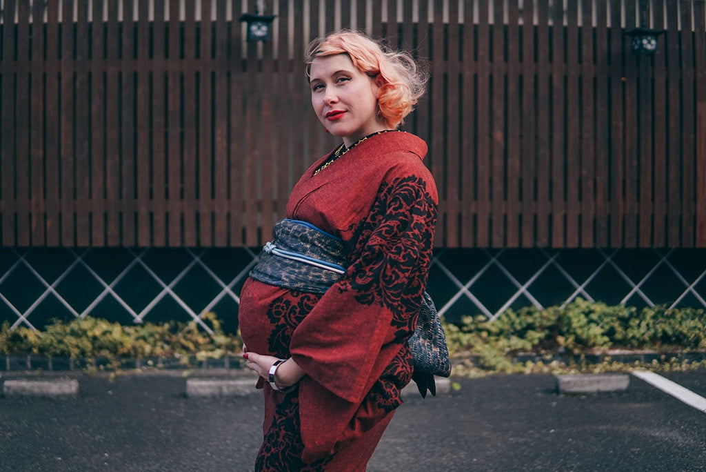 「妊娠と着物」Pregnancy in kimono