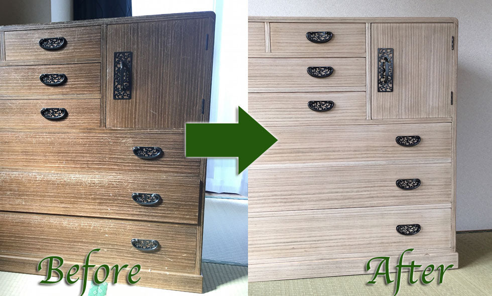 「箪笥リメイク」Refurbishing my kimono closet