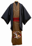 Mens AHOY! SAILOR GIRL Embroidered Wool Kimono - SALZ x SHISHUMANIA