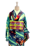 Futuristic Night View Kimono – by Gofukuyasan