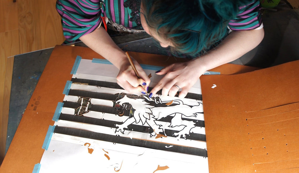 「浴衣の型紙」How to: Yukata Pt.1 / Traditional stencil cutting