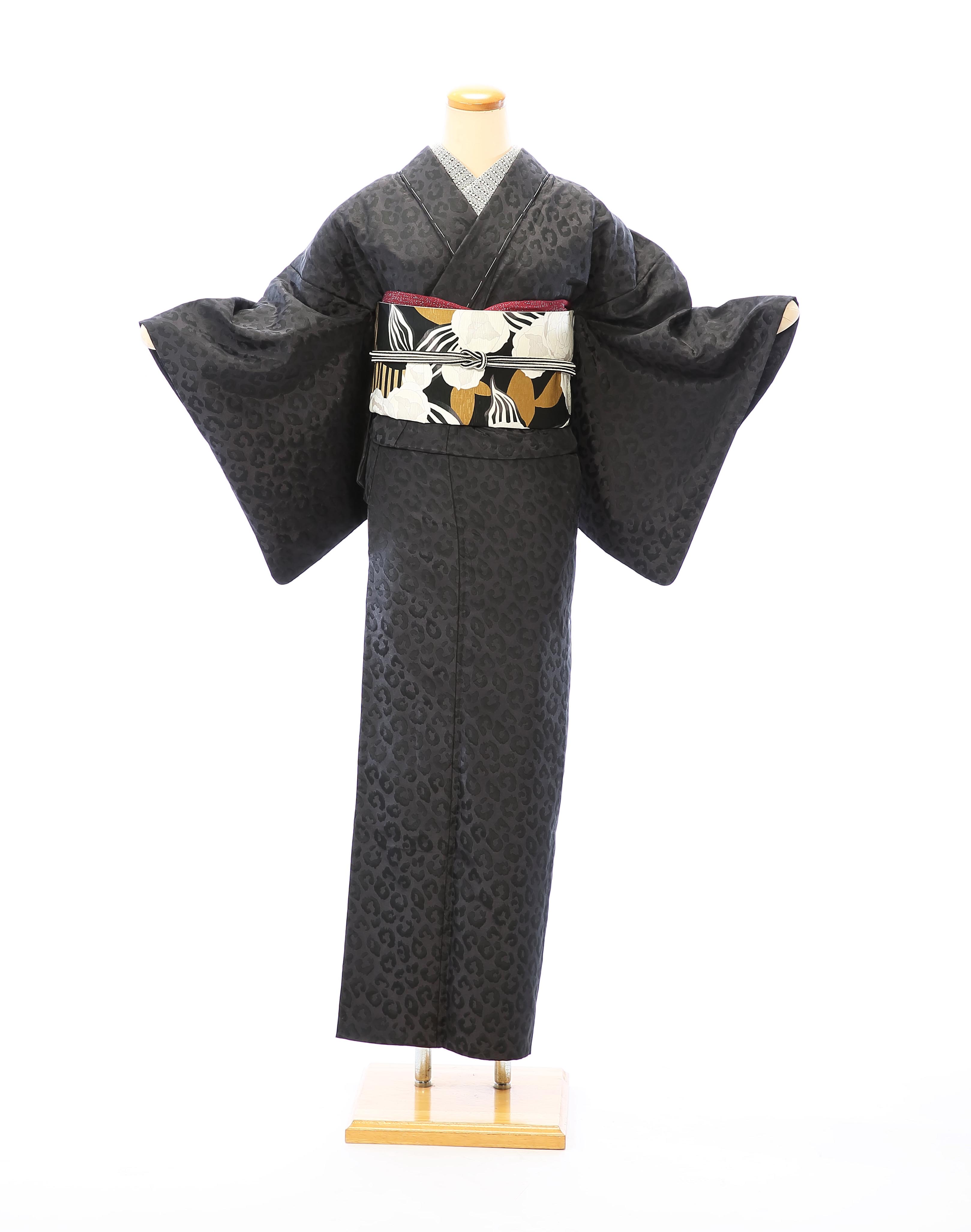 Jacquard Leopard Print Kimono - O's Boutique – SALZ Tokyo