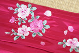 Women's Hakama pink with yabane sakura cherry blossom embroidery