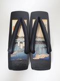 Japanese Ukiyoe Women's Geta Sandals