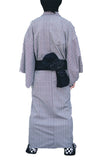 Mens Jersey ZigZag Kimono - Wave stripe pattern