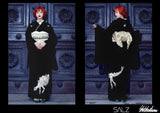 RENTAL ++ STEGOSAURUS Dinosaur Womens Embroidered Velvet Kimono - SALZ x SHISHUMANIA