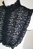Lace Collar Half Blouse for Under Kimono - Black or White