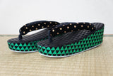 SALZ Sandal - original zouri sandals green black - Made to order!