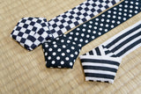 Design cotton koshi himo kimono tie - check, stripe, polka dot