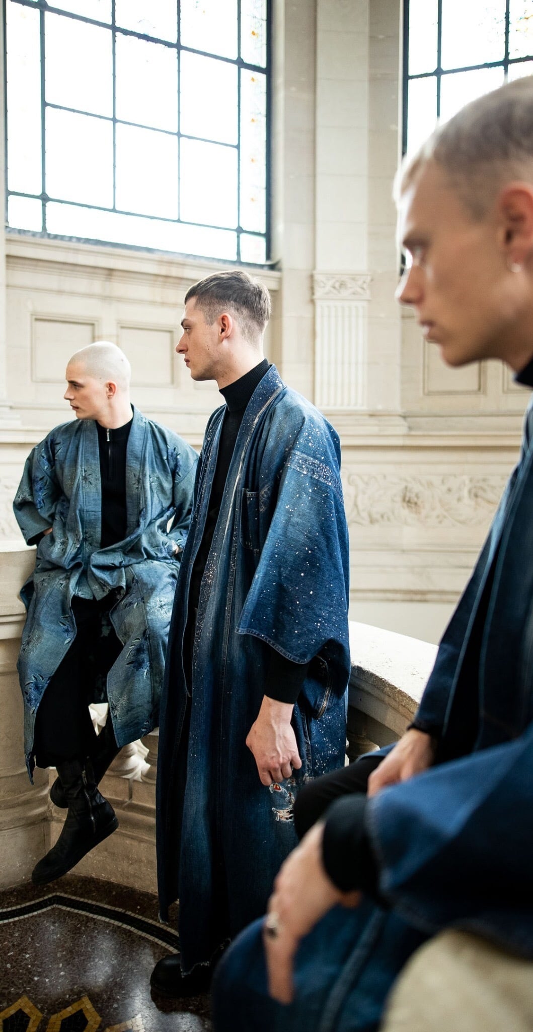 Men's Denim Kimono Robe DENIM KIMONO COLLECTION – SALZ Tokyo