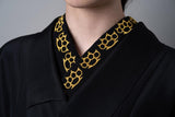 Brass knuckles haneri collar by Sato Kimono
