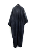 Men's Black Foil Denim Kimono Robe - DENIM KIMONO COLLECTION