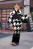Houndstooth Kimono or Yukata - SALZ Original