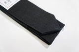 Black long koshihimo kimono tie