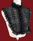 Lace Collar Half Blouse for Under Kimono - Black or White
