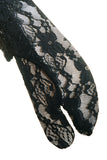 Black Stretchy Lace Tabi Socks - Size 22cm-25cm