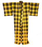 SALZ Kimono - yellow plaid / tartan Women's wool kimono - SALZ Original